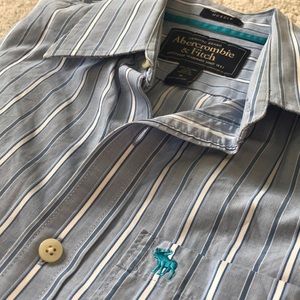 A&F blue casual shirt